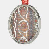 Ornement Métallique Imprimer Motif Africain vintage (Gauche)