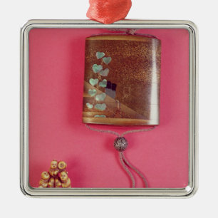 Ornement Métallique Inro de quatre cas