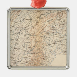 Ornement Métallique Itinéraire, campagne de Gettysburg