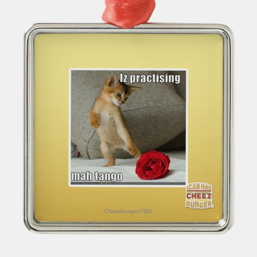 Ornement Métallique Iz pratiquant le tango d'heure-milliampère (Devant)