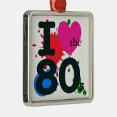 Ornement Métallique J'ai coeur les années 80 (Droite)