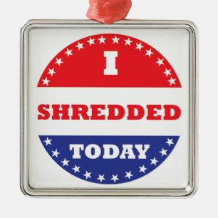 Ornement Métallique J'ai déchiré aujourd'hui