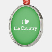 Ornement Métallique J'aime le pays (Gauche)