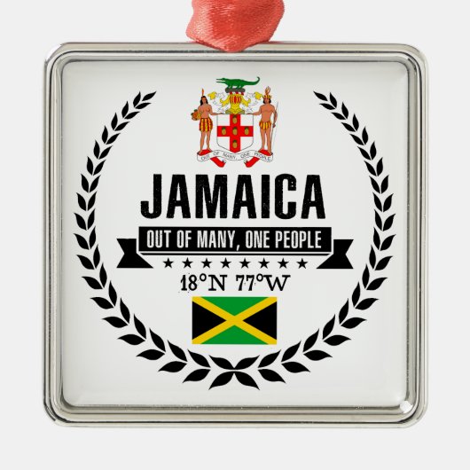Ornement Métallique Jamaïque (Devant)