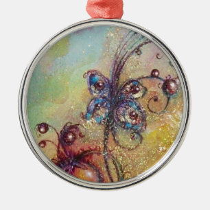 ORNEMENT MÉTALLIQUE JARDIN DES OMBRES PERDUES - PLANTE BUTTERFLY