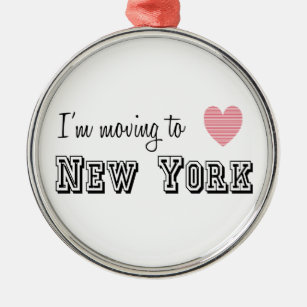 Ornement Métallique Je déménage à New York