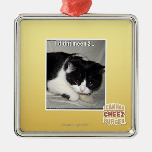 Ornement Métallique Je pas meen 2 (Devant)