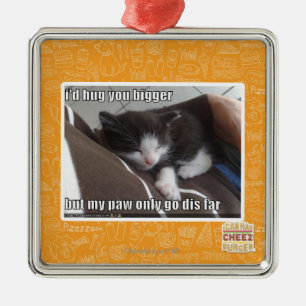 Ornement Métallique Je vous étreindrais plus grands