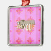 Ornement Métallique Je vous remercie : Une expression sincère (Gauche)