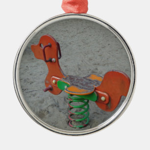Ornement Métallique Jeu d'Orange Dog Jouet pour enfants dans le sable