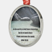 Ornement Métallique John 16:33 (Gauche)