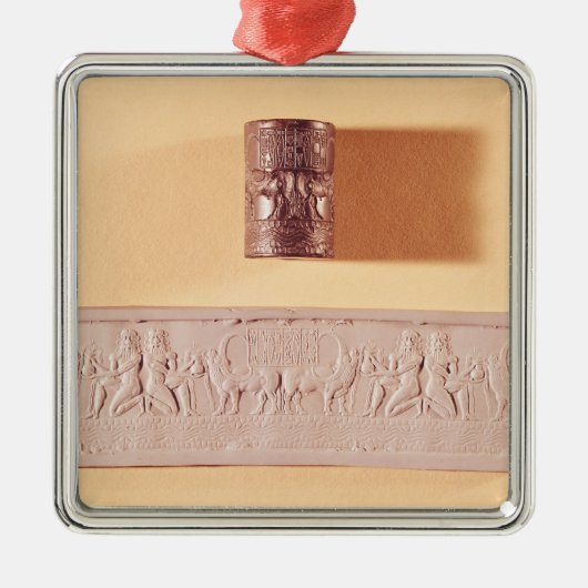 Ornement Métallique Joint et impression de cylindre d'Akkadian (Devant)