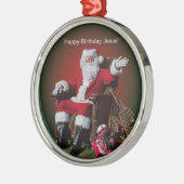 ORNEMENT MÉTALLIQUE JOYEUX ANNIVERSAIRE JÉSUS (Gauche)