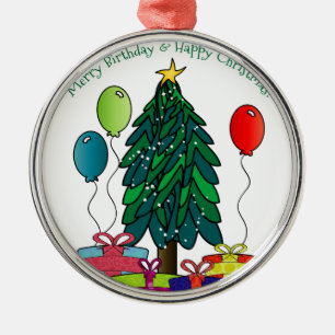 Ornement Métallique Joyeux anniversaire, Joyeël Noël !