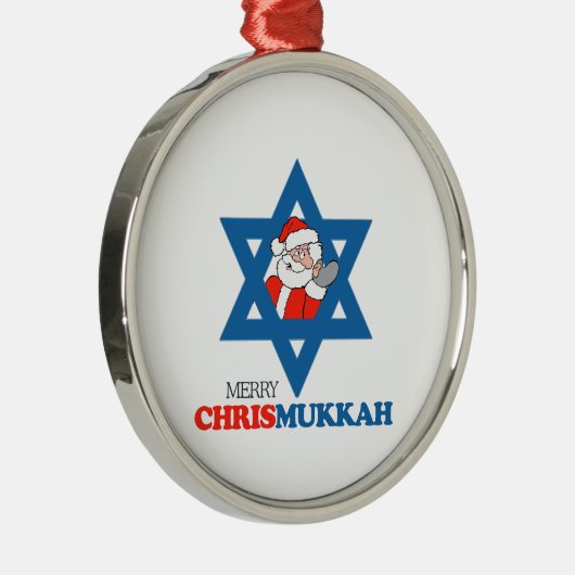 Ornement Métallique Joyeux Chrismukkah - (Droite)