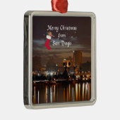 Ornement Métallique Joyeux Noël de San Diego (Droite)