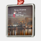 Ornement Métallique Joyeux Noël de San Diego (Gauche)