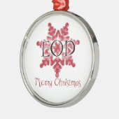 Ornement Métallique Joyeux Noël d'EOD (Gauche)