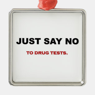 Ornement Métallique juste-parole-aucun-à-drogue-essais