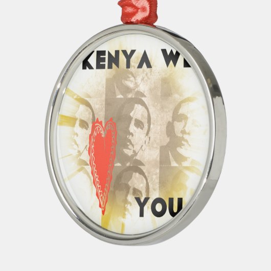 Ornement Métallique Kenya We Lovely You Perspective Art Design (Gauche)