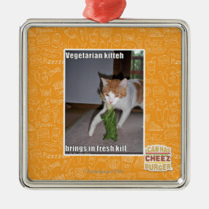 Ornement Métallique Kitteh végétarien