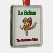 Ornement Métallique La Befana la sorcière de Noël. (Droite)