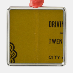 Ornement Métallique La carte motrice et de roulement de Colton des USA