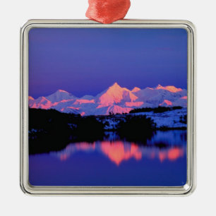 Ornement Métallique La chaîne d'Alaska est adjacente au mont Denali,