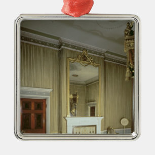 Ornement Métallique La chambre à coucher avec la cheminée a conçu par