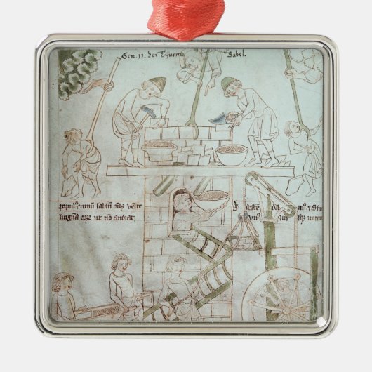 Ornement Métallique La construction de la tour de Babel (Devant)