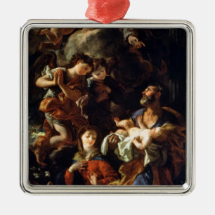 Ornement Métallique La famille sainte (huile sur la toile)