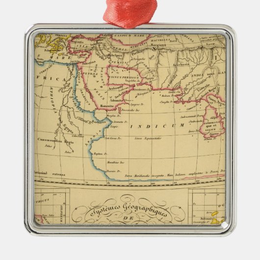 Ornement Métallique La géographie de Ptolémée (Devant)