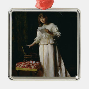 Ornement Métallique La lettre d'amour