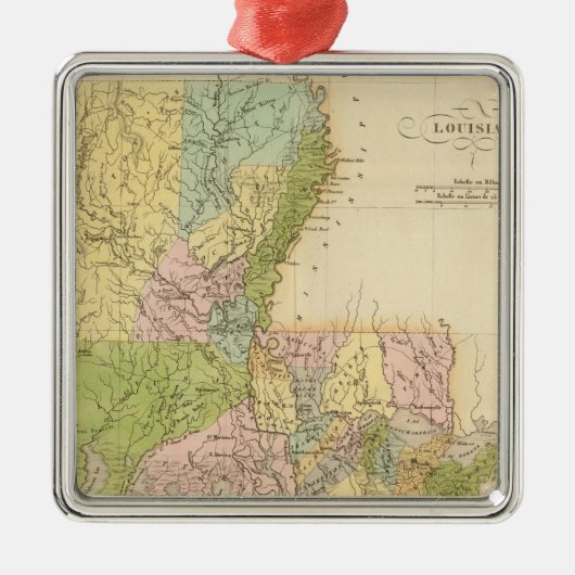 Ornement Métallique La Louisiane USA (Devant)