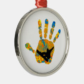 ORNEMENT MÉTALLIQUE LA MANIÈRE DE SURFS DES NEIGES (Droite)