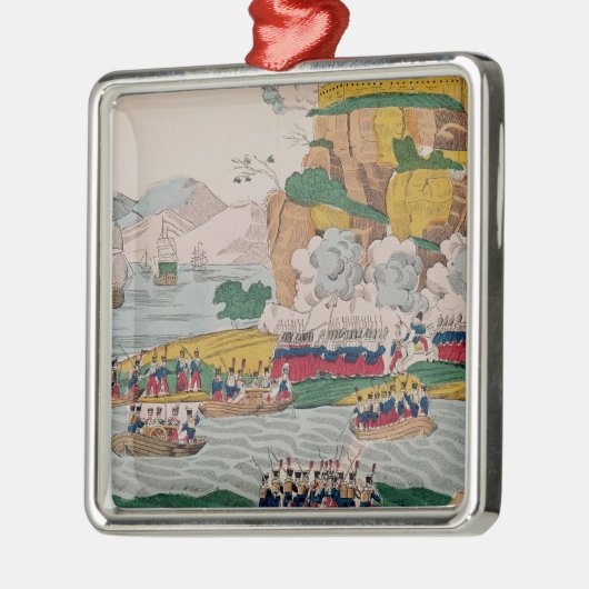 Ornement Métallique La prise d'Alger par le Français (Gauche)