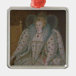 Ornement Métallique La Reine Elizabeth I de l'Angleterre et de