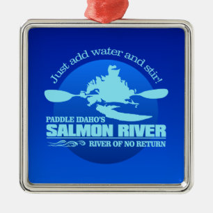 Ornement Métallique La rivière Salmon (bleue)