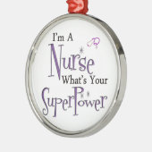 Ornement Métallique La superpuissance d'infirmière (Gauche)