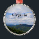 Ornement Métallique La Virginie<br><div class="desc">Mountain View magnifiques dans l'état de Virginie.</div>