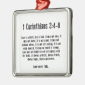 Ornement Métallique L'amour est patient (Gauche)