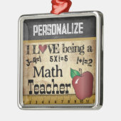 Ornement Métallique L'amour est un professeur de mathématiques | VINTA (Gauche)