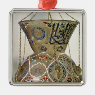 Ornement Métallique Lampe, de la mosquée du sultan Hasan, le Caire