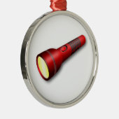 Ornement Métallique Lampe-torche rouge de torche (Droite)