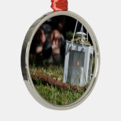 Ornement Métallique Lanterne lumineuse (Droite)