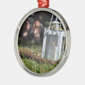 Ornement Métallique Lanterne lumineuse (Gauche)