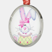 Ornement Métallique Lapin mignon (Gauche)