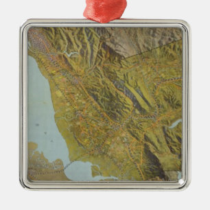 Ornement Métallique Le comté d'Alameda, la Californie