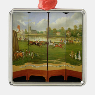 Ornement Métallique Le début de la course pour la tasse d'or de