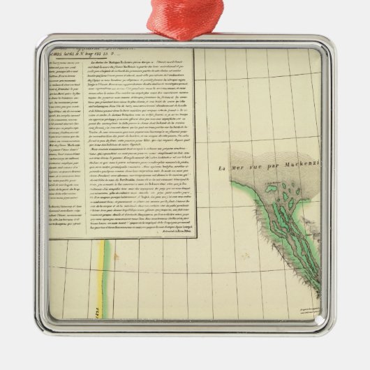 Ornement Métallique Le fleuve Mackenzie, le Yukon (Devant)